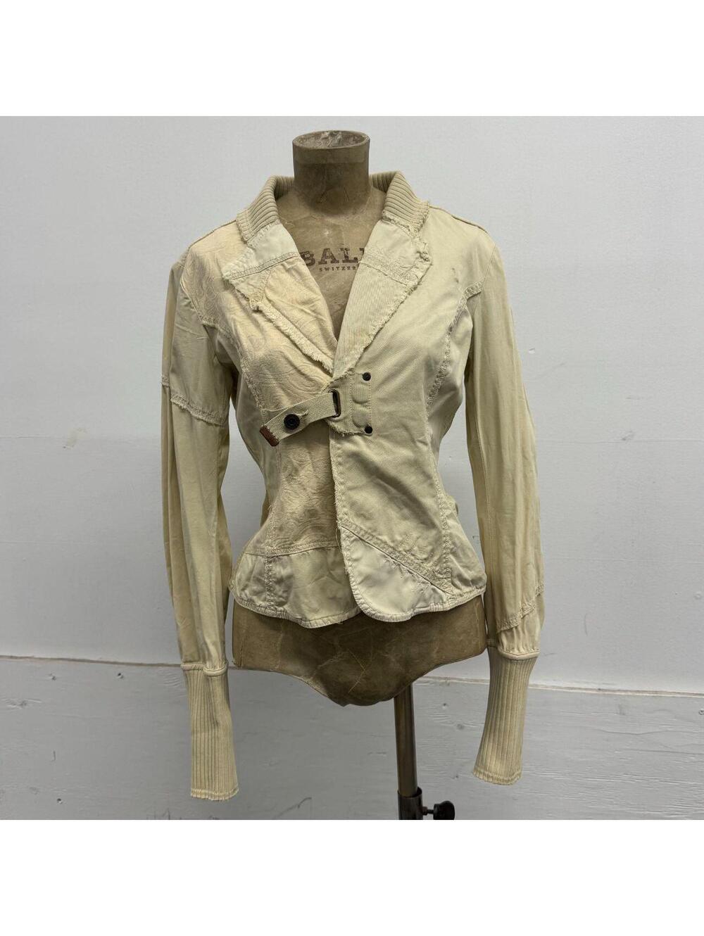 Vintage Y2K Diesel Deconstructed Asymmetric Cotton Tailcoat Jacket